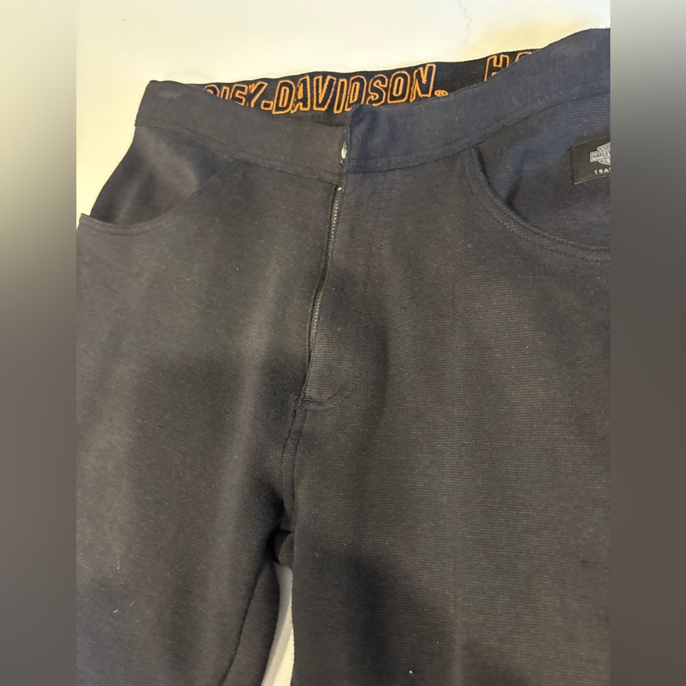 Harley-Davidson Black Womens Pants. Double layer with front & back pockets-Moto
